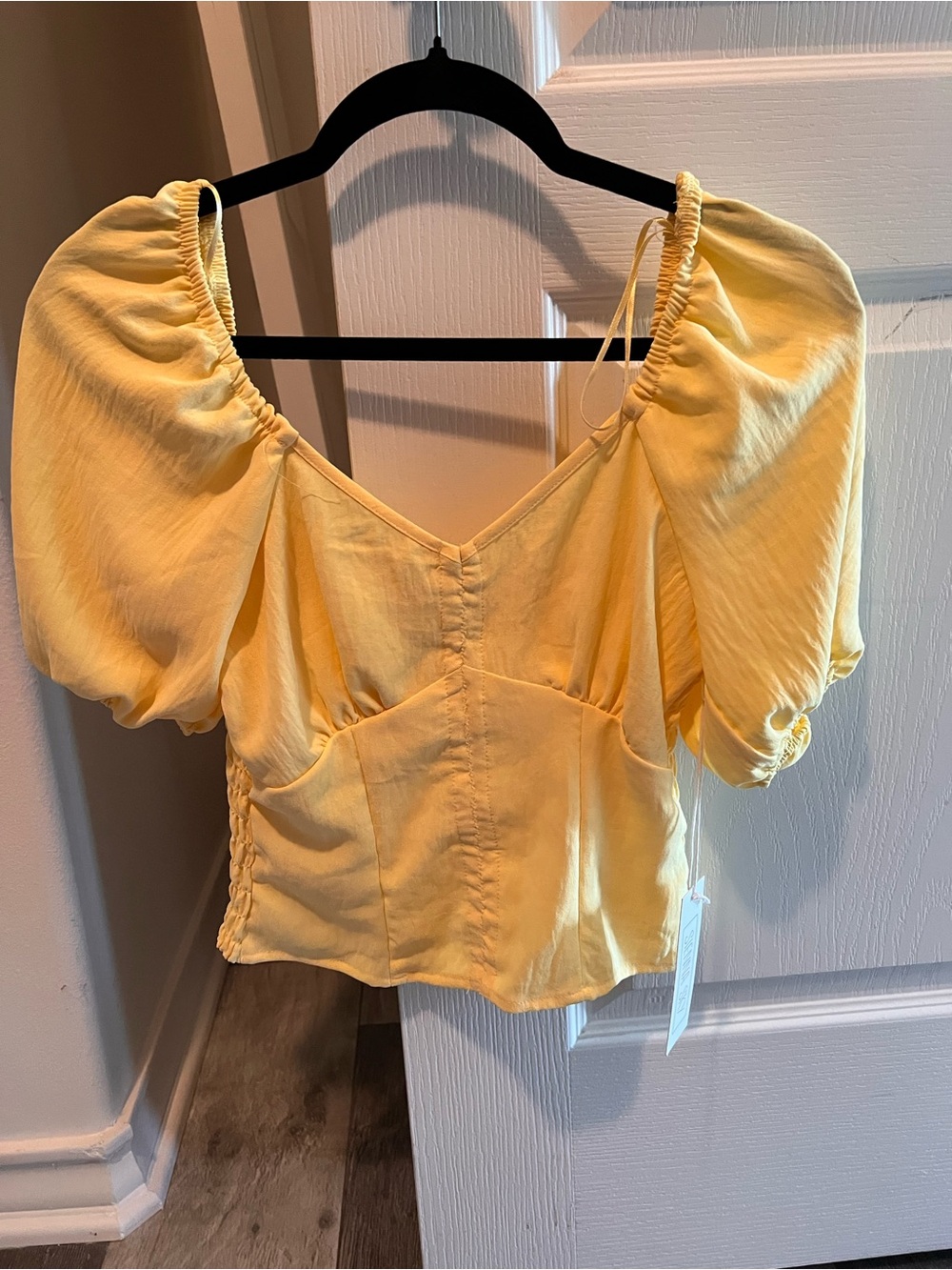 Women’s Puff Sleeve Yellow Top